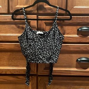 Hollister Cropped Floral Tank Top M